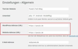 Wordpress URLs